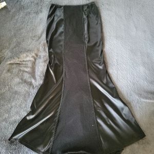 Vintage Gothic Skirt with Morticia Train